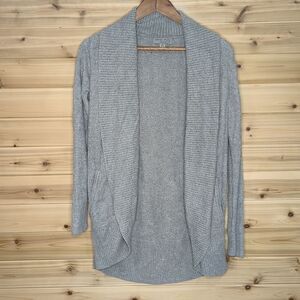 Barefoot Dreams CozyChic Lite Circle Cardigan XS Gray Supersoft Comfy